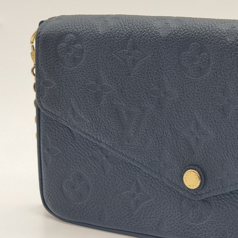 【包稅】LOUIS VUITTON Monogram Empreinte Felicie Pochette 斜背包 LOB100102-2
