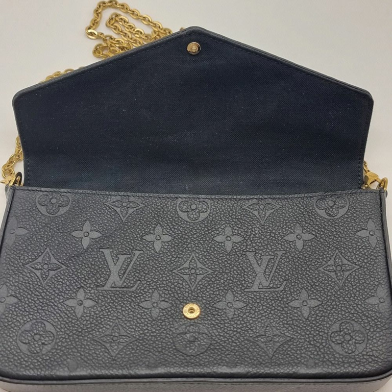 【包稅】LOUIS VUITTON Monogram Empreinte Felicie Pochette 斜背包 LOB100102-5
