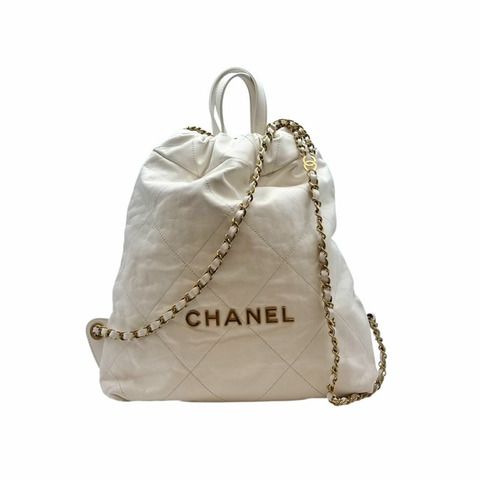 CHANEL 【小號】22 白色背包 CHB101332