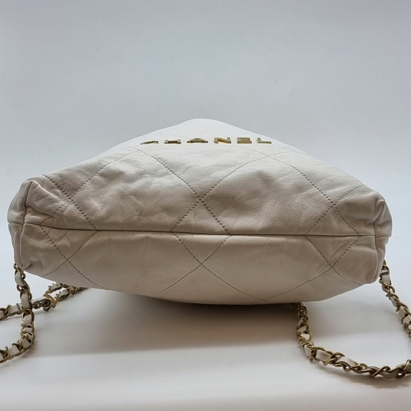 【包稅】CHANEL 【小號】22 白色背包 CHB101332-5