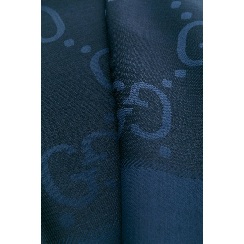 Gg Jacquard Silk Wool Shawl 圍巾-2