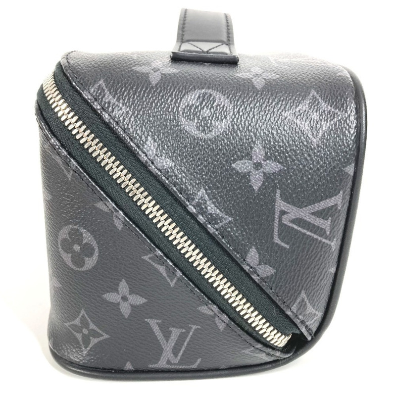 路易威登 M11508 Monogram Eclipse 男士黑色帆布化妝包/手拿包/備用手包-2