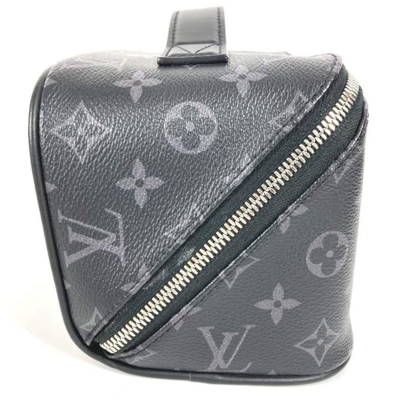 路易威登 M11508 Monogram Eclipse 男士黑色帆布化妝包/手拿包/備用手包-3