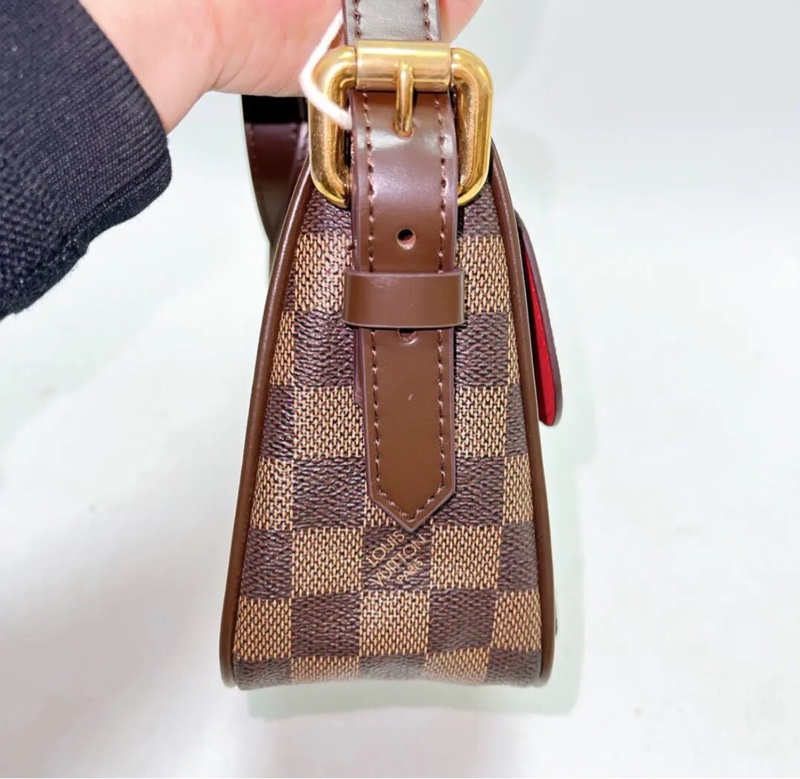 【90%新✨全網最低價】LV Ravello棕棋盤格奔馳包斜挎包中古vintage-3