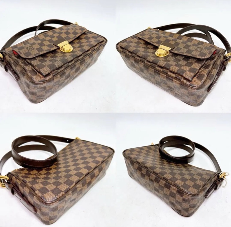 【90%新✨全網最低價】LV Ravello棕棋盤格奔馳包斜挎包中古vintage-5