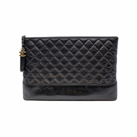 CHANEL [大號] Gabriel 復古小牛皮手拿包 CHB101512