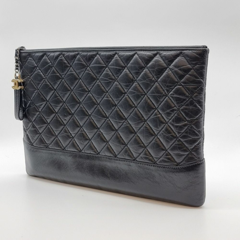 【包稅】CHANEL [大號] Gabriel 復古小牛皮手拿包 CHB101512-1