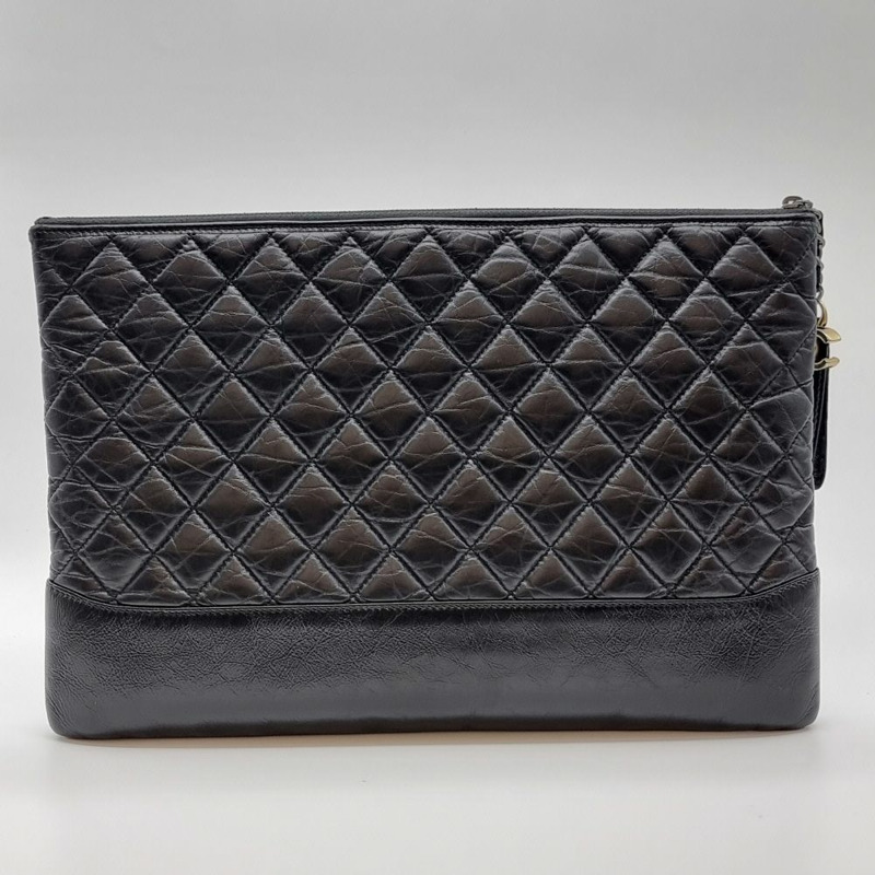 【包稅】CHANEL [大號] Gabriel 復古小牛皮手拿包 CHB101512-3