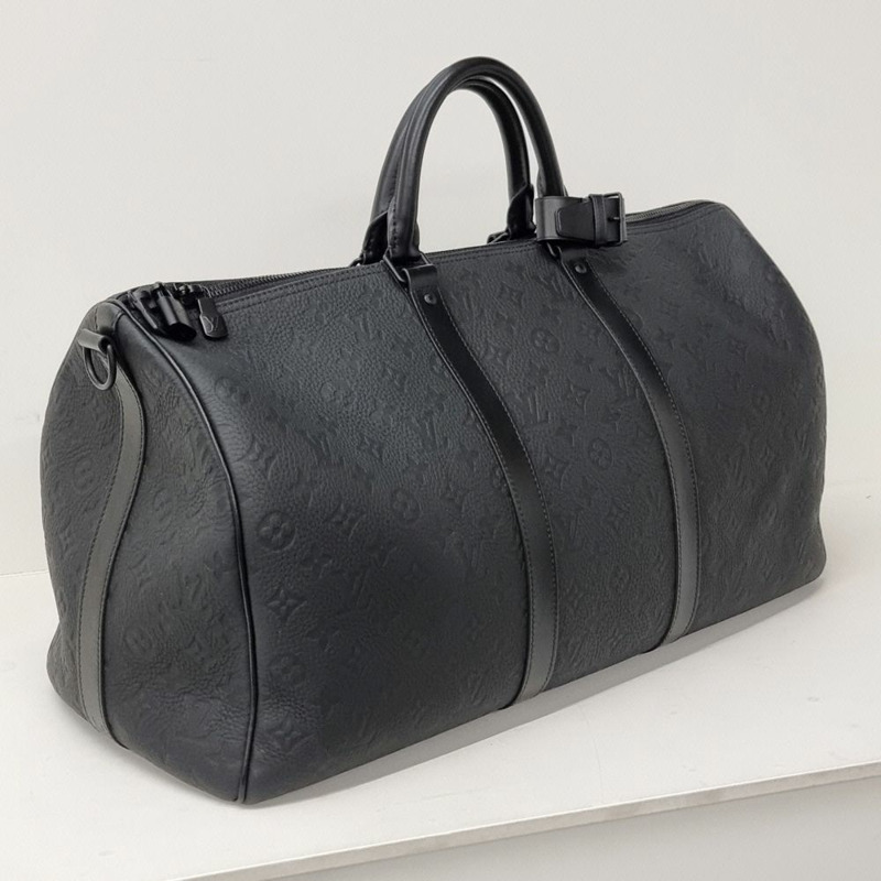 【包稅】LOUIS VUITTON Keepall Bandoulière Monogram Torillon 黑色 LOB102112-1
