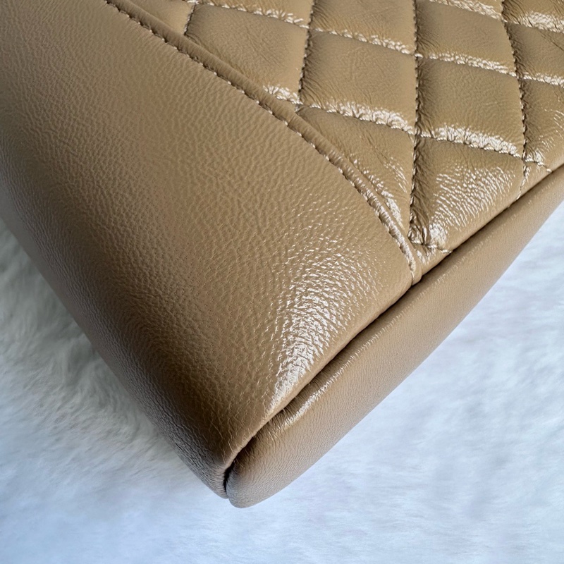 99閒置新 有票❤️Chanel香奈兒 31bag mini奶茶色-12