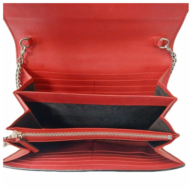 【包稅】GUCCI GG Supreme帆布Dionysus鏈條皮夾肩包斜背包（401231）-4