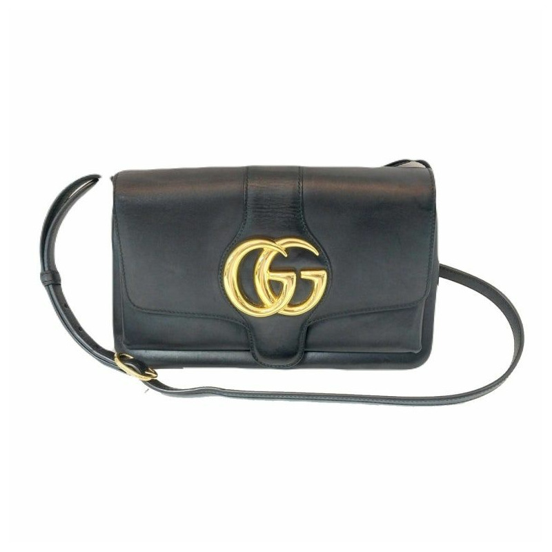 【包稅】GUCCI GG黑色皮革Ali小號肩斜背包-0