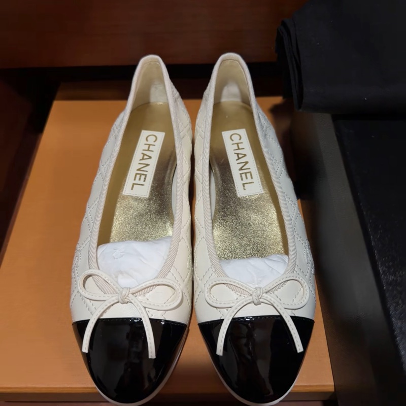 99新閑置品未使用 chanel香奈兒巴蕾舞鞋 鞋子 36碼-1
