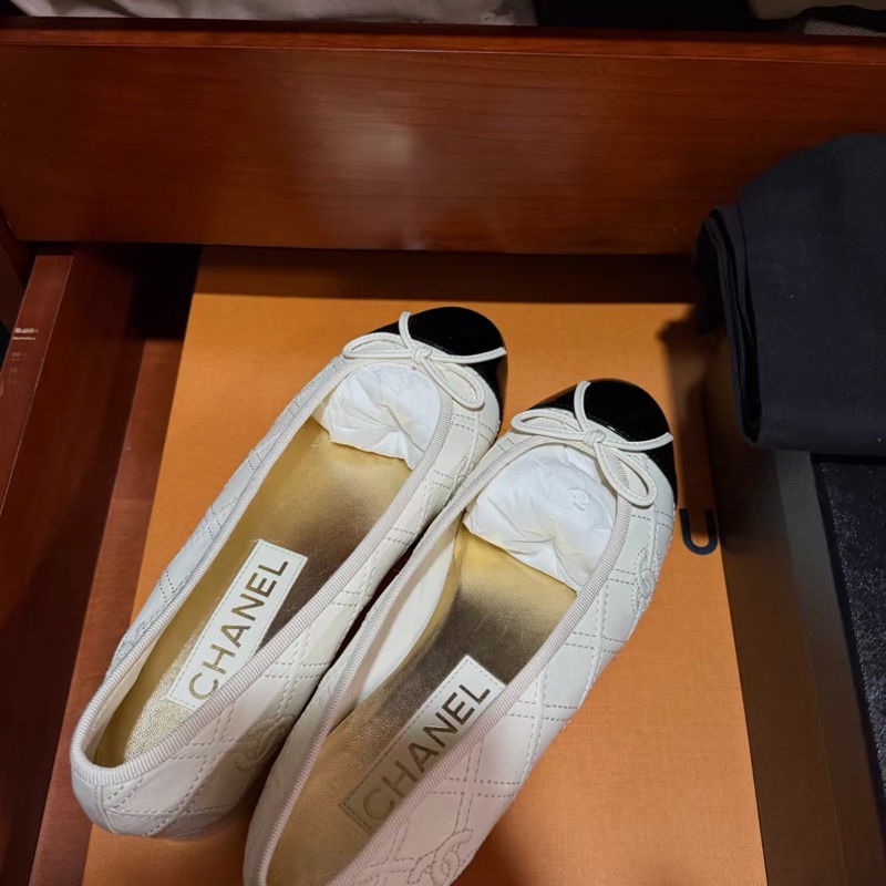 99新閑置品未使用 chanel香奈兒巴蕾舞鞋 鞋子 36碼-3
