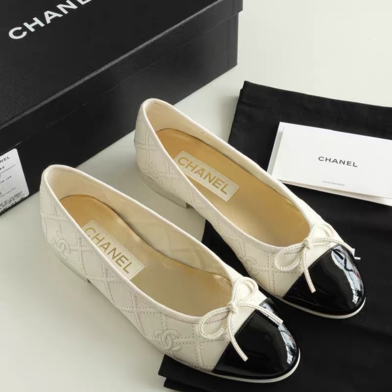 99新閑置品未使用 chanel香奈兒巴蕾舞鞋 鞋子 36碼-8