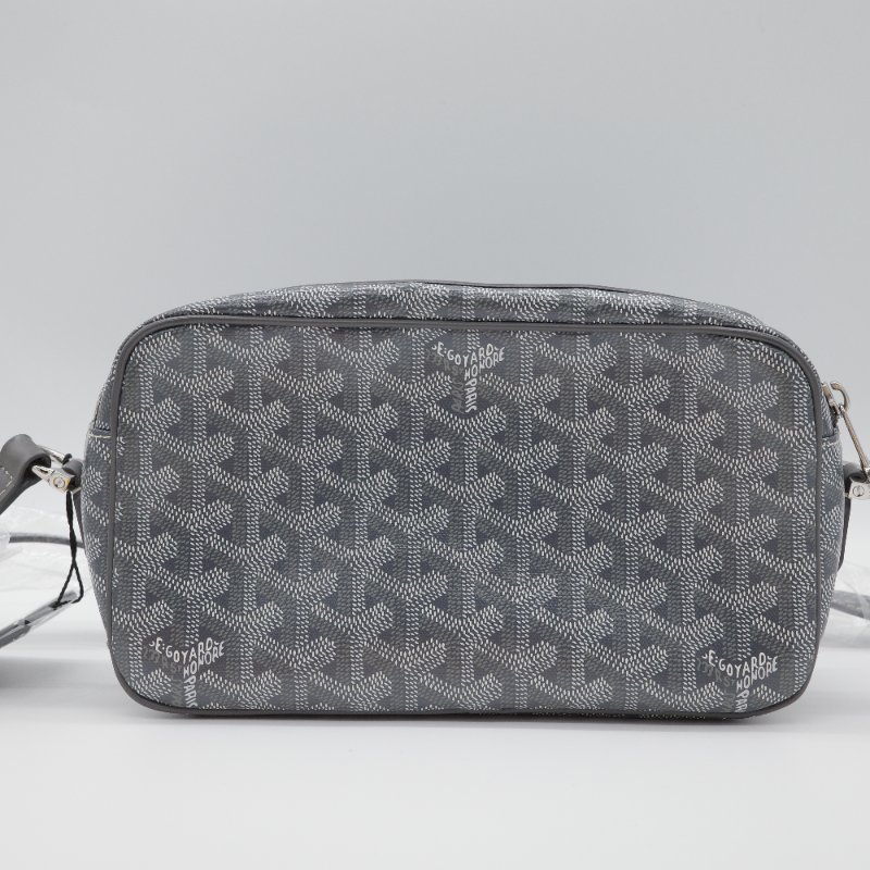 Goyard 戈雅 Cap-Vert PM 經典花紋 灰色 帆布 小牛皮 相機包 斜挎包-3