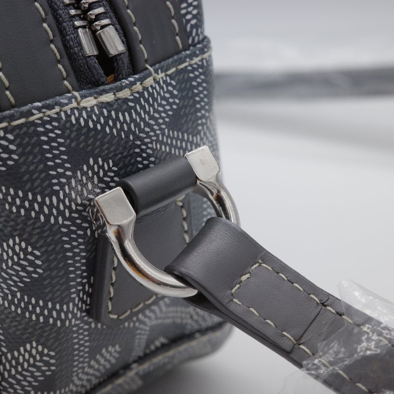 Goyard 戈雅 Cap-Vert PM 經典花紋 灰色 帆布 小牛皮 相機包 斜挎包-7