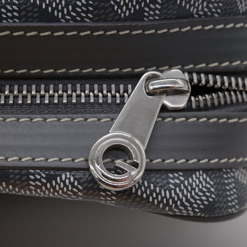 Goyard 戈雅 Cap-Vert PM 經典花紋 灰色 帆布 小牛皮 相機包 斜挎包-8