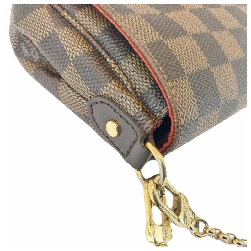 【包稅】LOUIS VUITTON Louis Vuitton 棕色 Damier Ebene 帆布 Pochette Favorit 小號斜背包-6