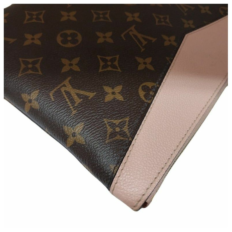 【包稅】LOUIS VUITTON Monogram Canvas Daily Pouch Rose Powder 女士粉紅手拿包-3