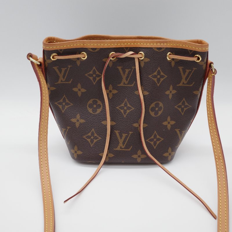 Louis Vuitton 路易威登 Noe mini  經典棕色花紋 帆布 水桶包 斜挎包-1