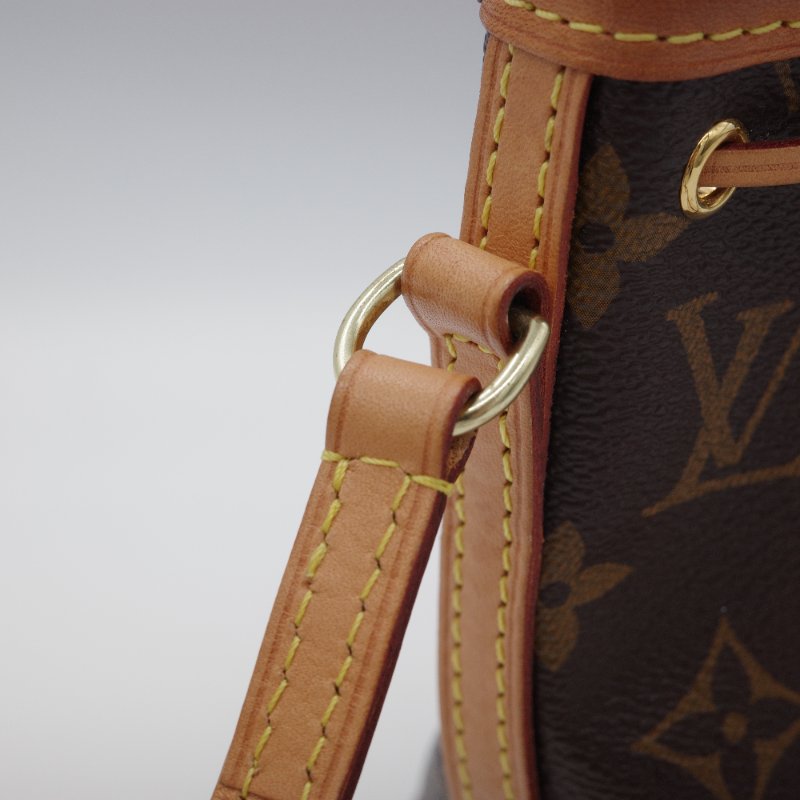 Louis Vuitton 路易威登 Noe mini  經典棕色花紋 帆布 水桶包 斜挎包-8