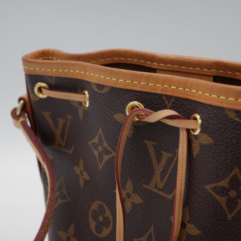 Louis Vuitton 路易威登 Noe mini  經典棕色花紋 帆布 水桶包 斜挎包-9