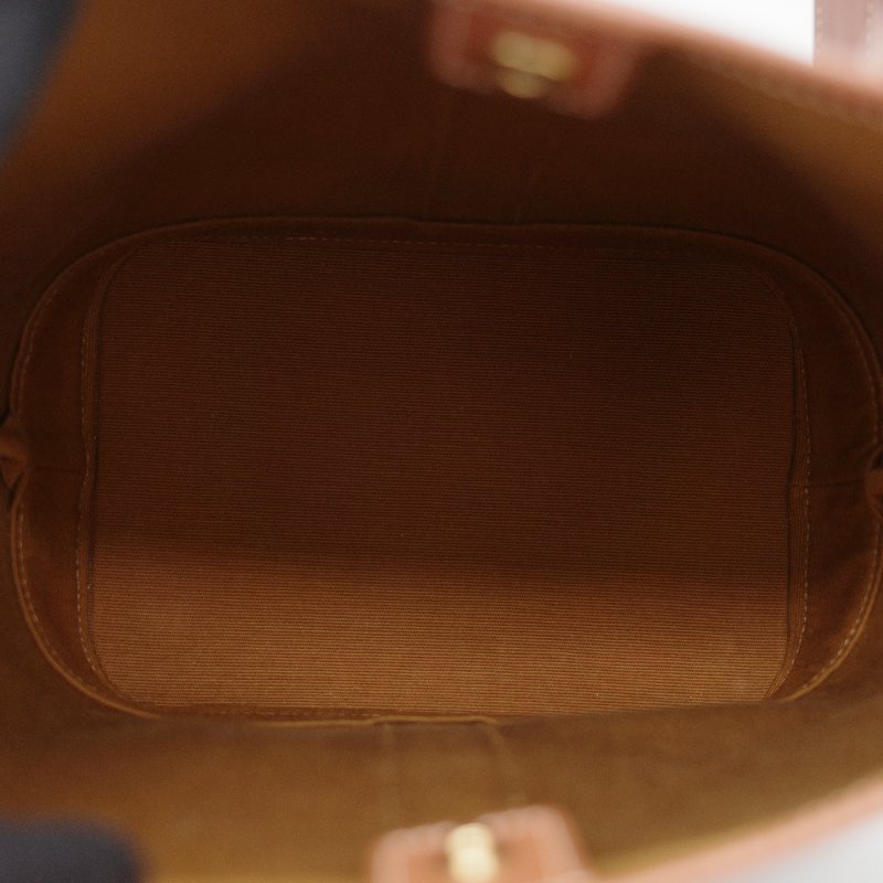 Celine 思琳 經典花紋 水桶包小號 棕色 牛皮 斜挎包 單肩包-12