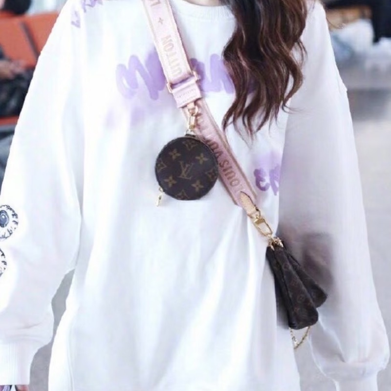 熱銷神包🤩99新🆕Lv路易威登五合一綠肩帶老花單肩斜挎包-4