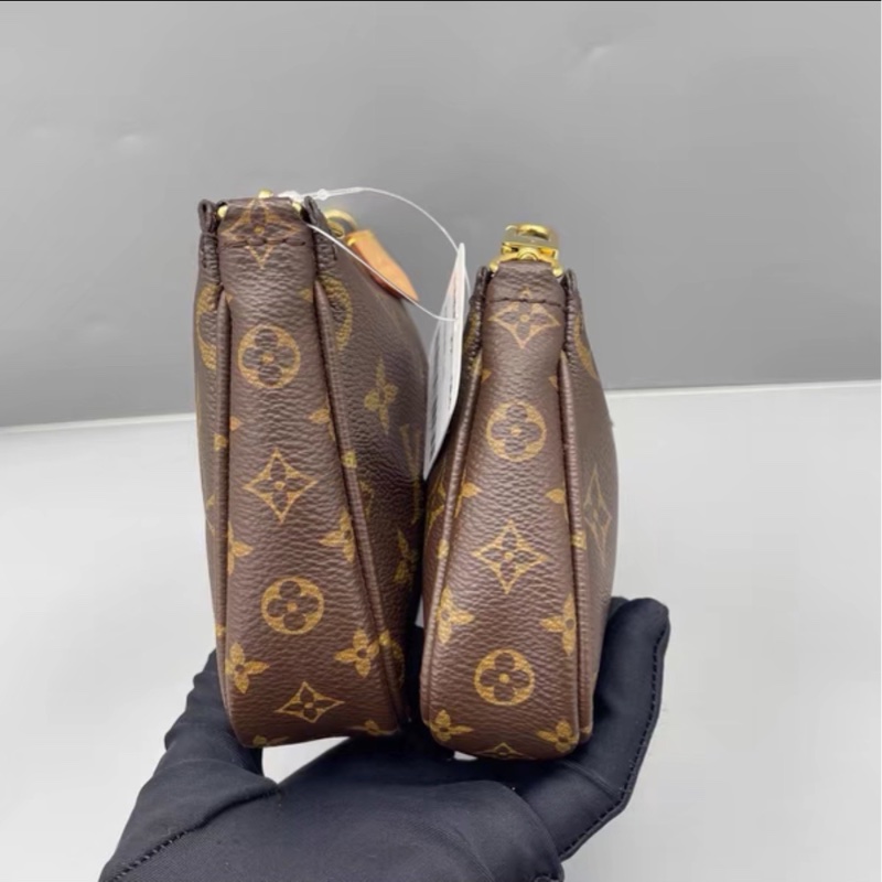 熱銷神包🤩99新🆕Lv路易威登五合一綠肩帶老花單肩斜挎包-9