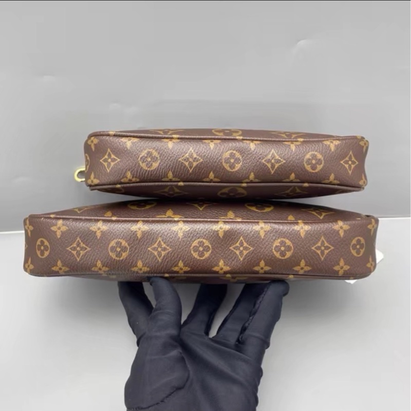 熱銷神包🤩99新🆕Lv路易威登五合一綠肩帶老花單肩斜挎包-11