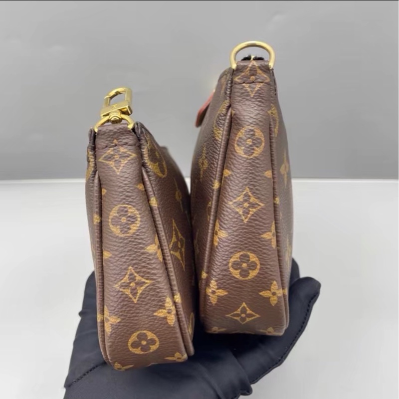 熱銷神包🤩99新🆕Lv路易威登五合一綠肩帶老花單肩斜挎包-4