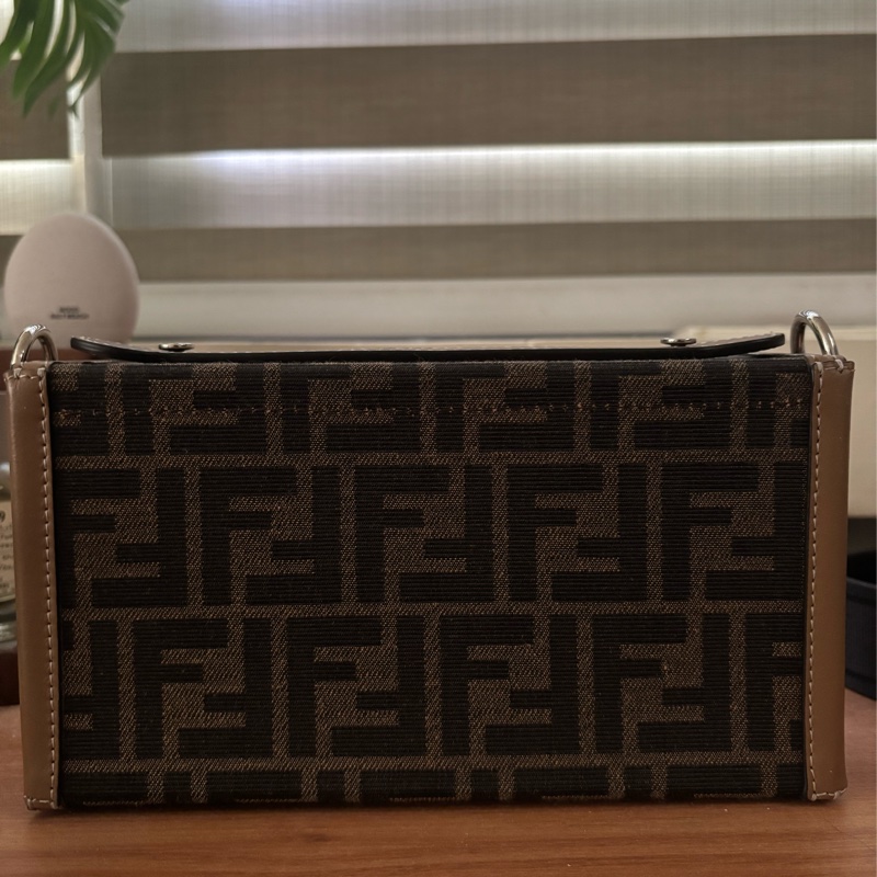 Fendi - Soft Trunk Baguette 老花帆布硬箱包-7