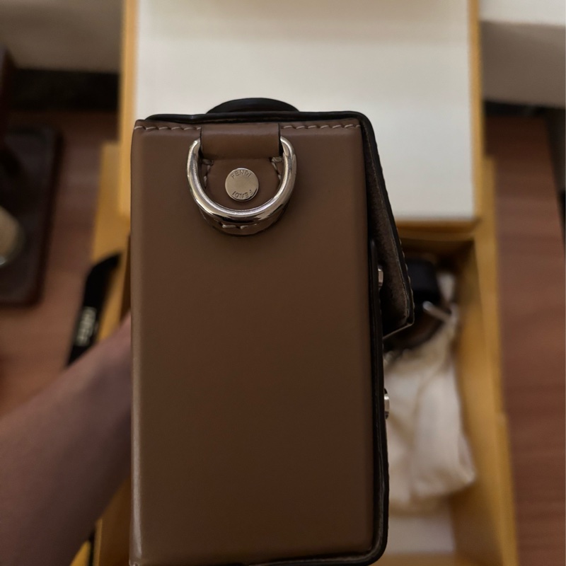 Fendi - Soft Trunk Baguette 老花帆布硬箱包-12