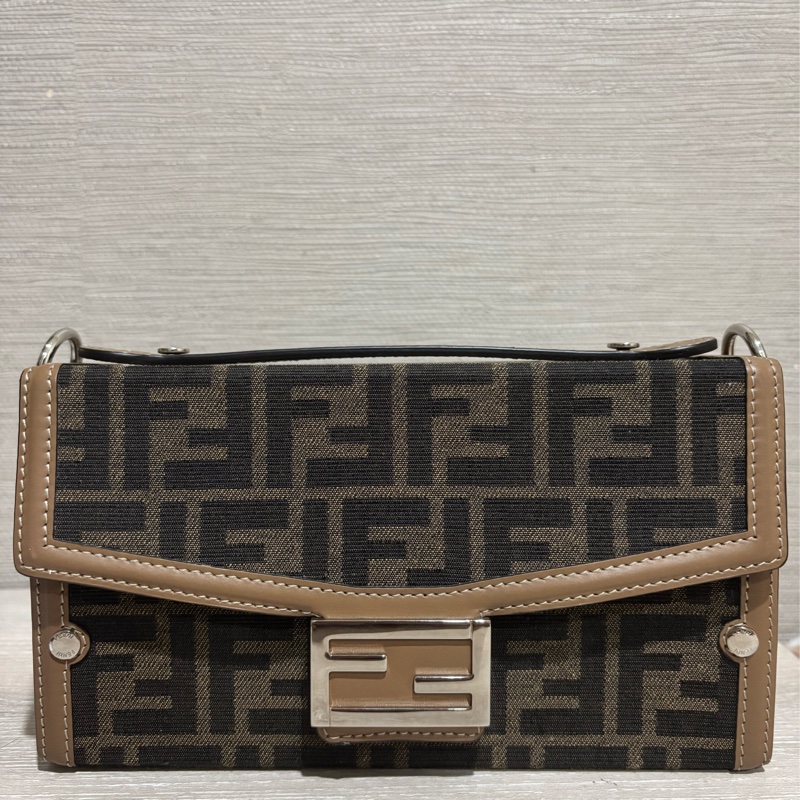 Fendi - Soft Trunk Baguette 老花帆布硬箱包-7