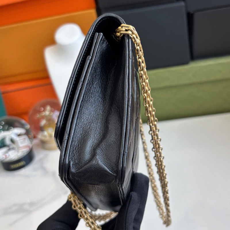 【近新閒置品】香奈兒 Chanel 黑金2.55 woc鏈條包28開無卡單肩斜挎包-4