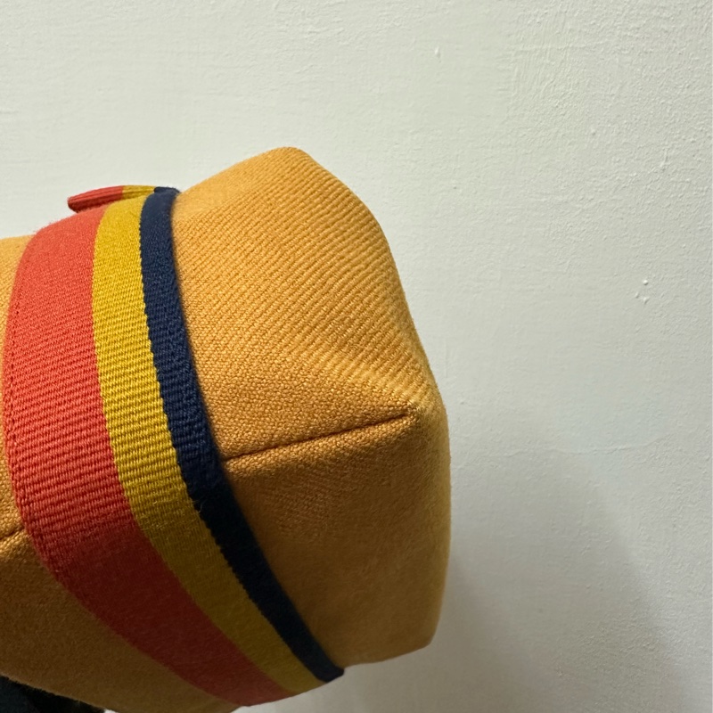 Hermes 愛馬仕 飯盒包 小號 Bride a Brac Case 赭石色 3H Ocre  PM 洗漱包  羊毛材質-3