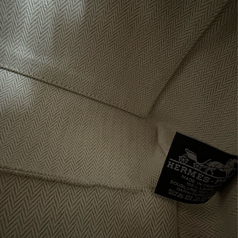 Hermes 愛馬仕 飯盒包 小號 Bride a Brac Case 赭石色 3H Ocre  PM 洗漱包  羊毛材質-12