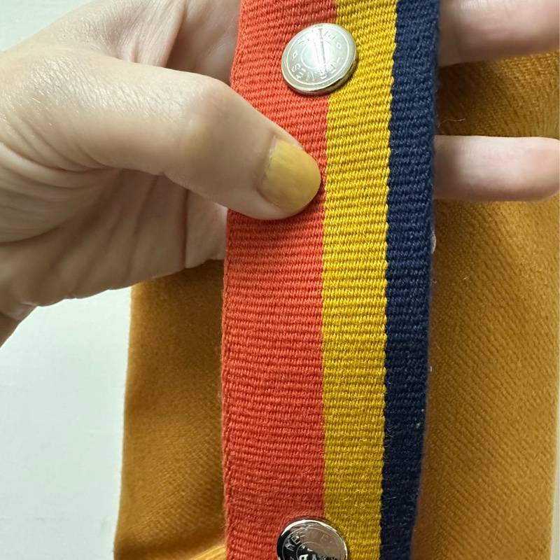 Hermes 愛馬仕 飯盒包 小號 Bride a Brac Case 赭石色 3H Ocre  PM 洗漱包  羊毛材質-15