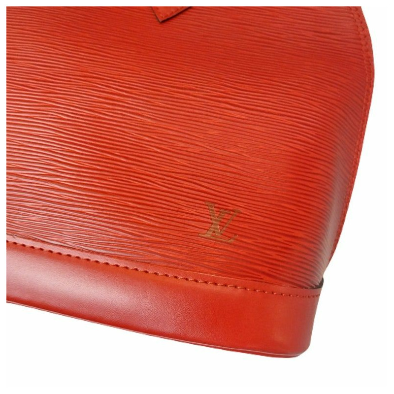 【包稅】LOUIS VUITTON 紅色 Épi 皮革 Alma 手提包-2