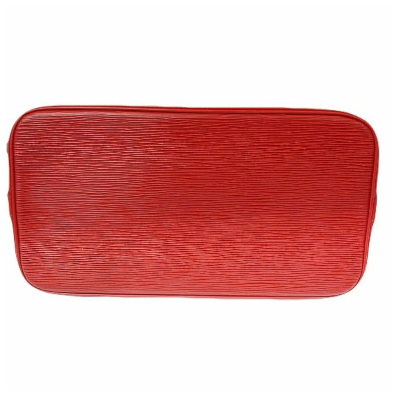 【包稅】LOUIS VUITTON 紅色 Épi 皮革 Alma 手提包-5