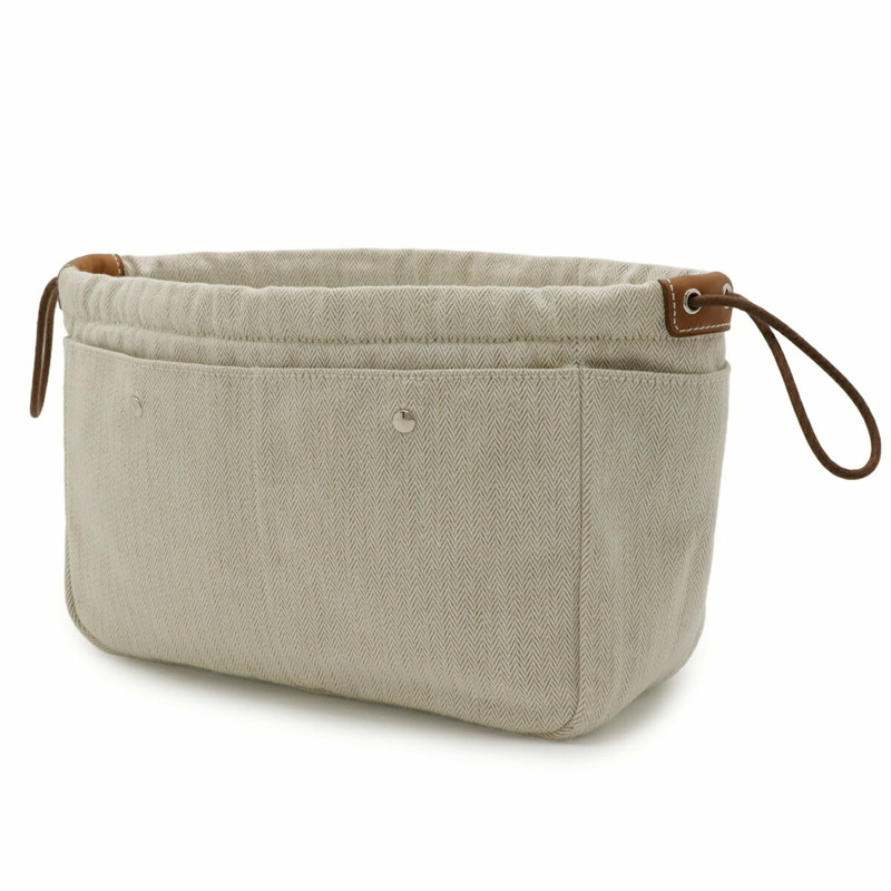 HERMES Fourbee 25 袋中袋多袋 Tissage V 形和 Vau Barenia 自然色-2