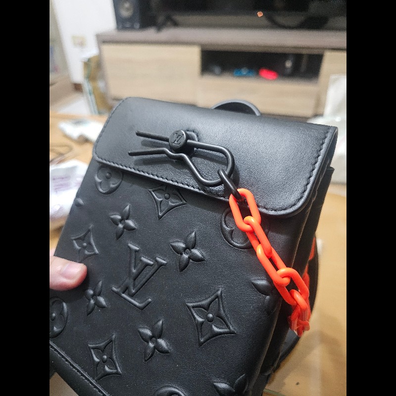 LV Steamer Nano 橘色鏈條-1