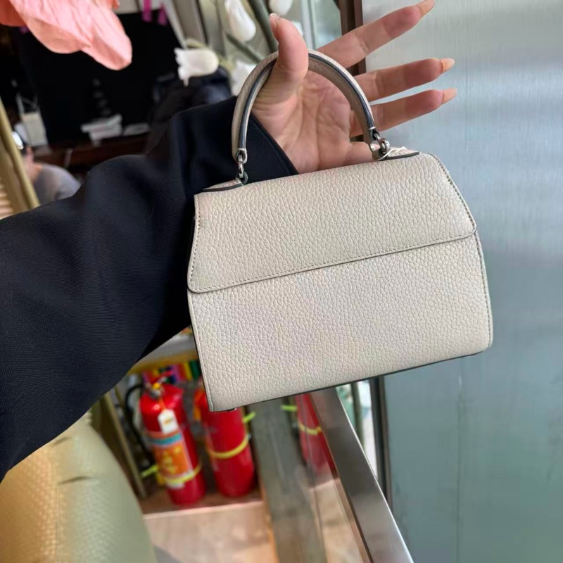 MOYNAT 淺灰rejane小號手提斜背包20*14*6 99新配件塵袋-1