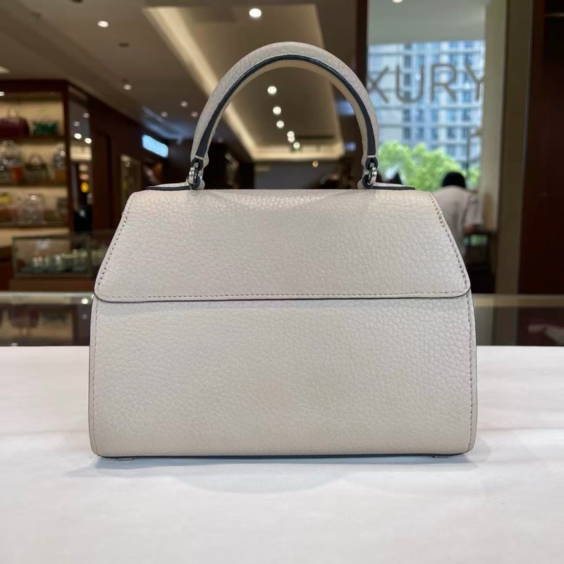 MOYNAT 淺灰rejane小號手提斜背包20*14*6 99新配件塵袋-4