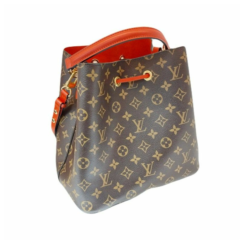 【包稅】LOUIS VUITTON NeoNoe MM 罌粟紅 Monogram 帆布水桶包肩包-2