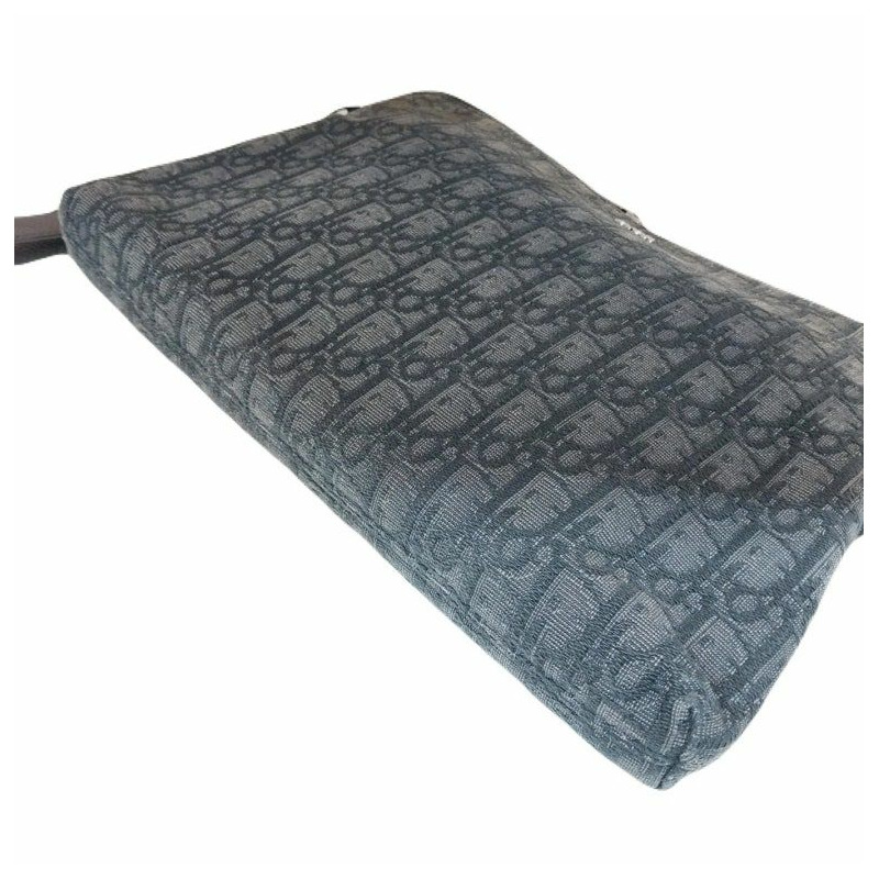 【包稅】DIOR 斜紋提花銀色手拿包帶,男女通用-3