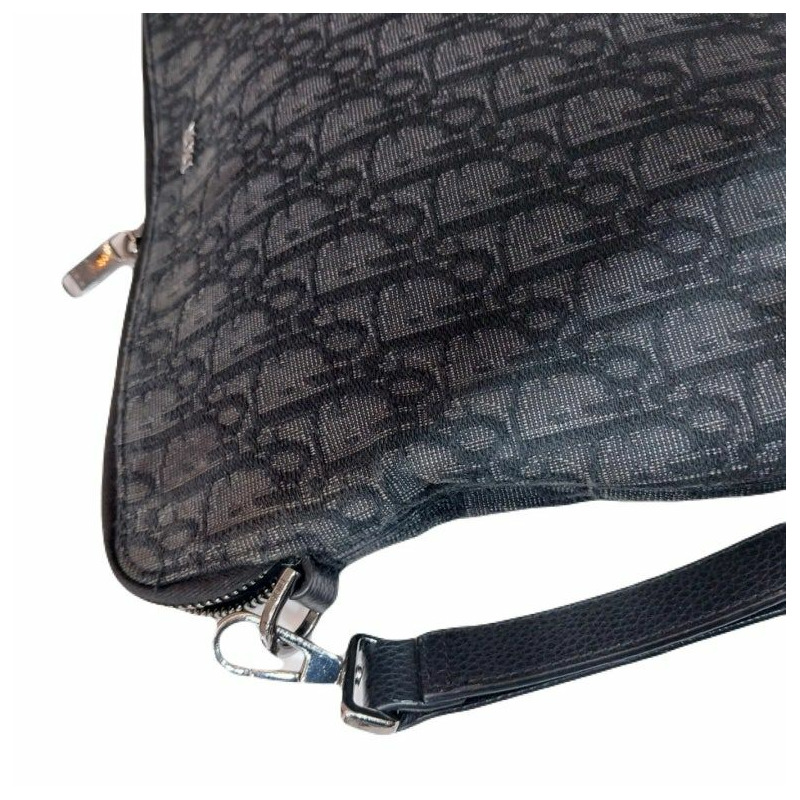 【包稅】DIOR 斜紋提花銀色手拿包帶,男女通用-6