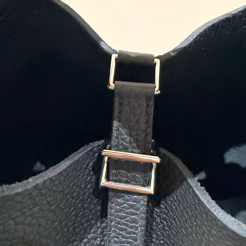HERMES PICOTIN 18cm 黑色銀扣 菜籃子-10