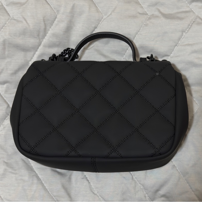 （99新）Tory Burch Willa Matte Mini Bag Black 磨砂黑鏈條包 手提包 側背包-7